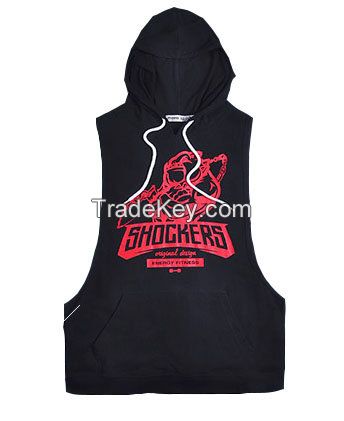 Hooded Vest Tank Top with Hat