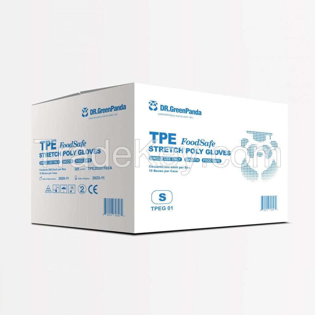 TPE FOODSAFE STRETCH POLY GLOVES | TPEG