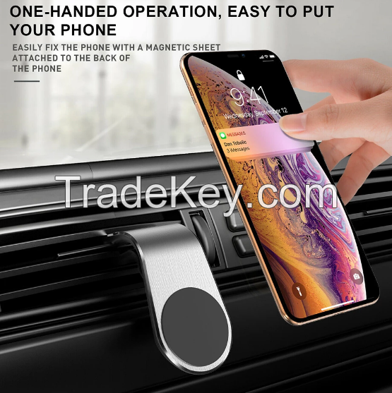 The Top Selling BigHe Car Phone Holder Car Air Outlet Mount Clip Car Accessories Interior Stand GPS Gravity Bracket Car Accessories Support for iPhone Samsung Huawei