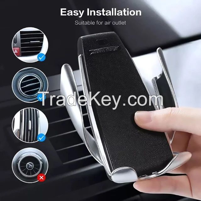 The best Car charger Fast charing Automatic Clamping Car Wireless Charger