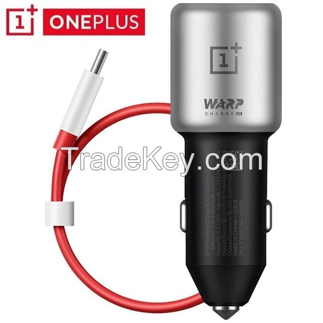 The Best Car charger For Original oneplus 8 pro carregador de carro, 30w 5v = 6a max 6a, adaptador de carregador de carro rÃ¡pido 3.0 usb cabo tipo c para um plus 8 7t 6t 6