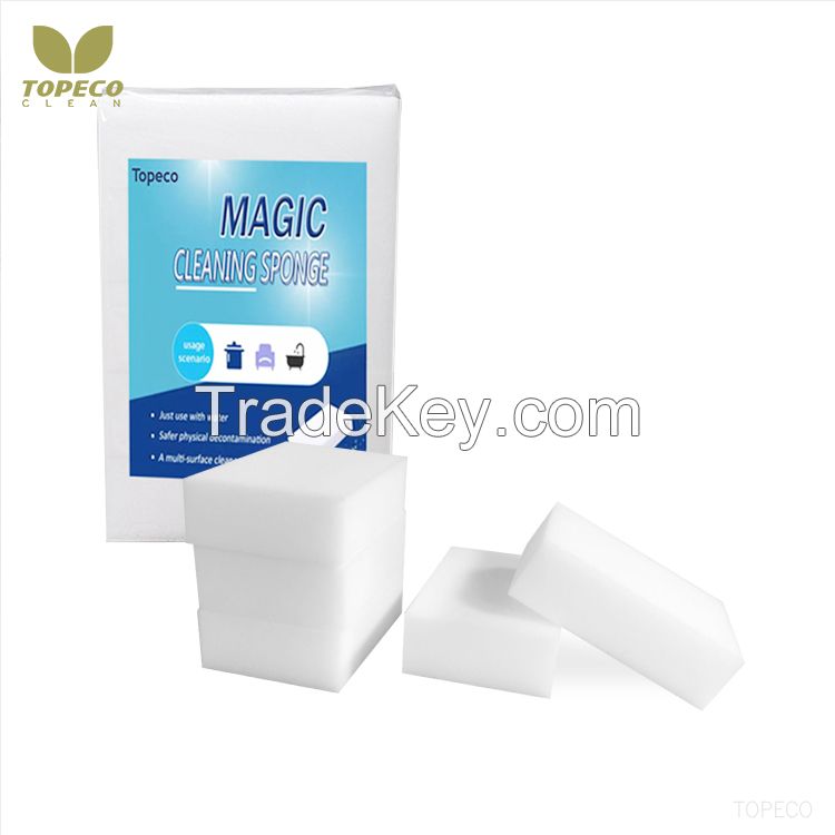 Topeco 2021 new nano sponge free sample magic eraser melamine sponge