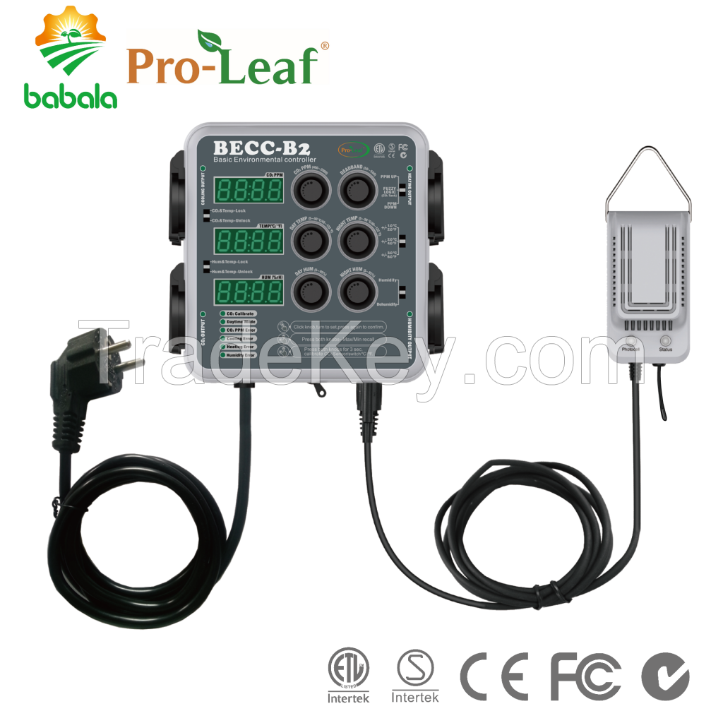 Becc-B2 Proleaf Grow Room Grow Tent Vertical Farming Hydroponics Humidity Temperature CO2 Climate Environmental Controller