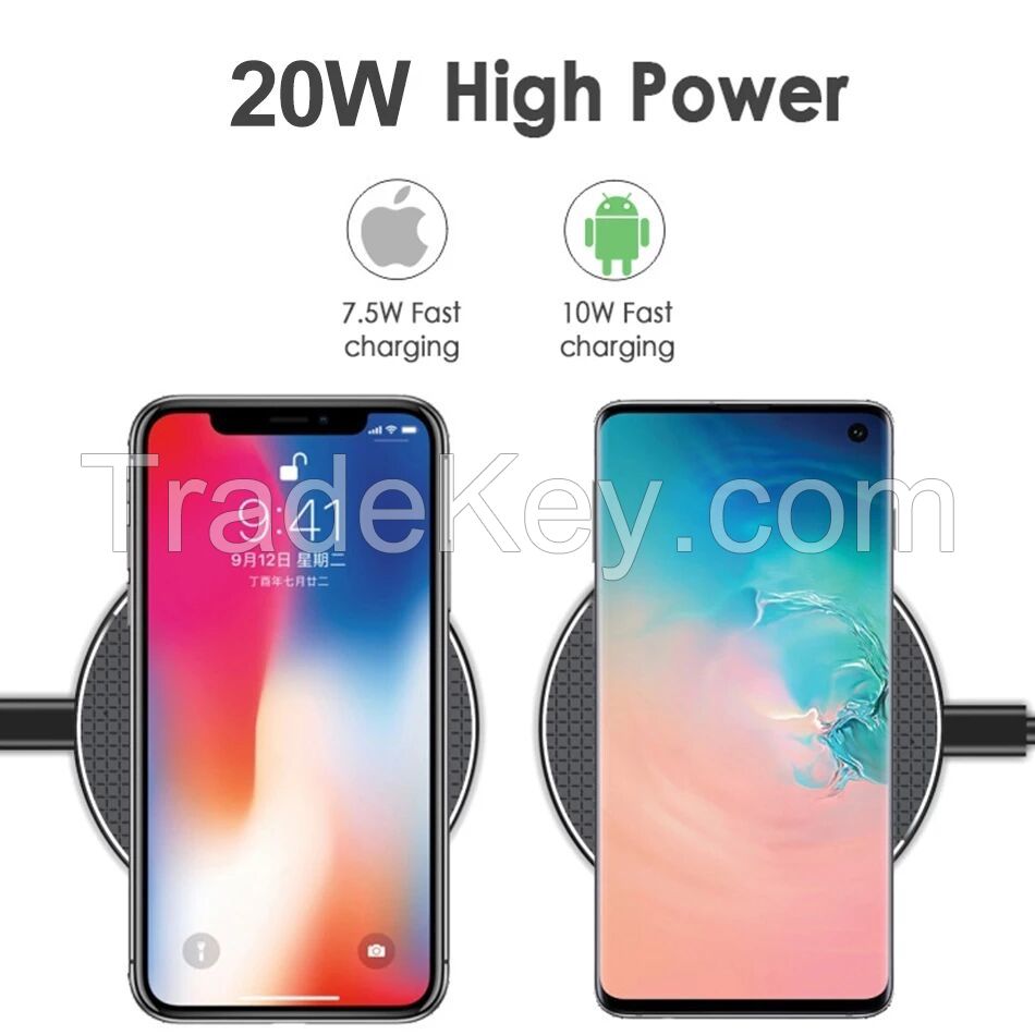 20W Wireless Charger for type c mobile phone