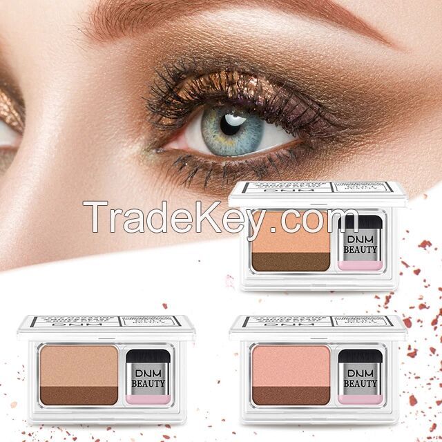 Double Color Gradient Lazy Eye Shadow