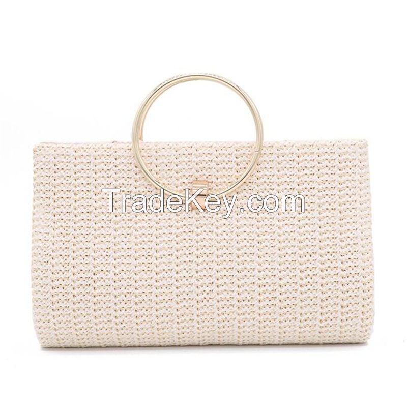 Gusure Womens Evening Bags 2021 Handbags with Metal Handle Tassel Clutch Chain Shoulder Purses Design for Lady Wedding Party