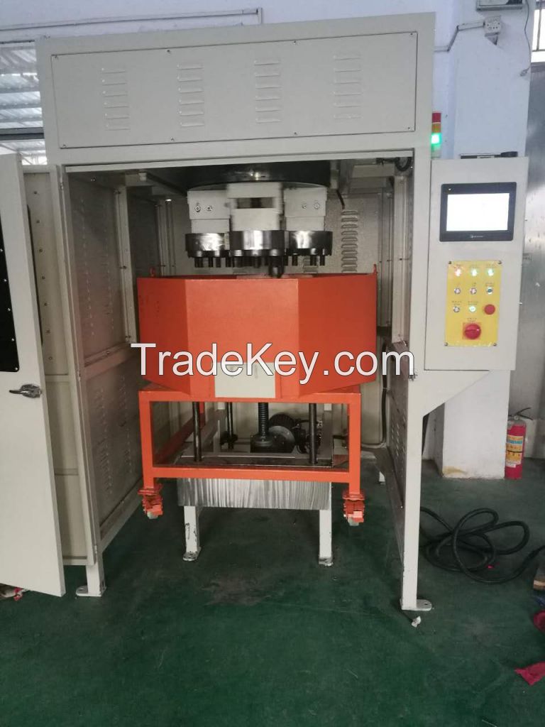 Programmable automatic hinge polishing machine drag finishing machine deburring machine