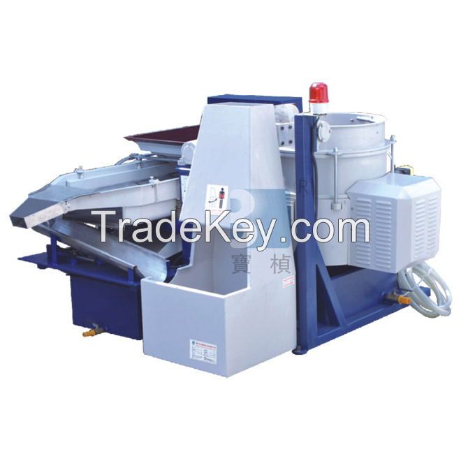 Fully automatic flowing type polishing machine