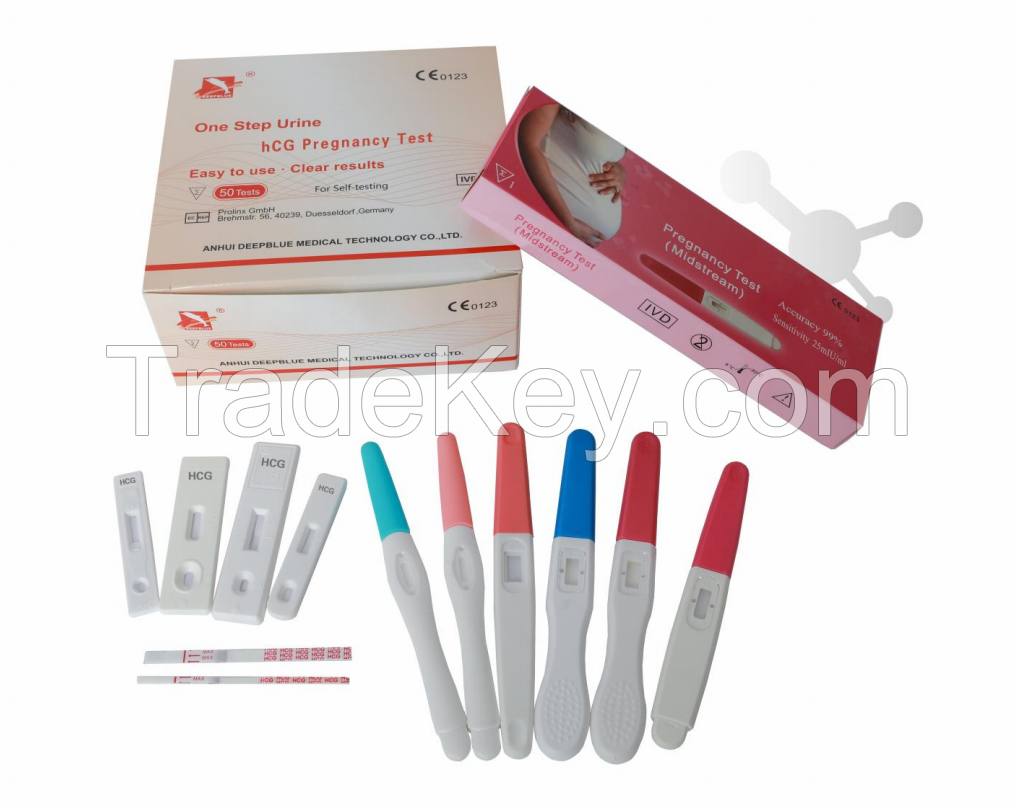 women fertility test series -hCG Pregnancy Test