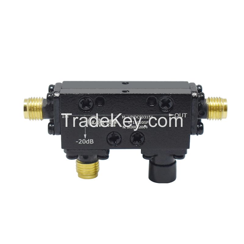 X Ku Band RF Directional Coupler 8.0~18.0GHz SMA-F 50W