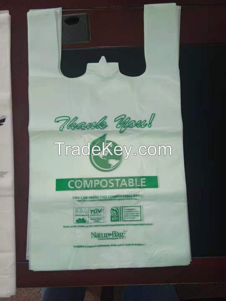 Biodegradable bags environmental composting of PBAT+PLA  shopping bags even volumes bags Courier bag valve bag zipper bag