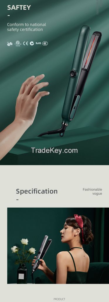 luxury Flat Iron Auto Steam &Infrared Hair Straightener tourmaline ionic Steam Flat Iron personalized ultron hair products