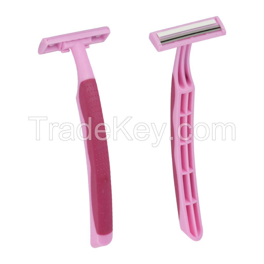 Twin Blade Stainless Steel Disposable Razor Shaving Razor (kd-2012l) Shaver For Men For Women