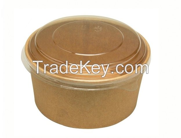 Biodegradable Eco friendly food grade leakproof frozen yogurt kraft paper bowl