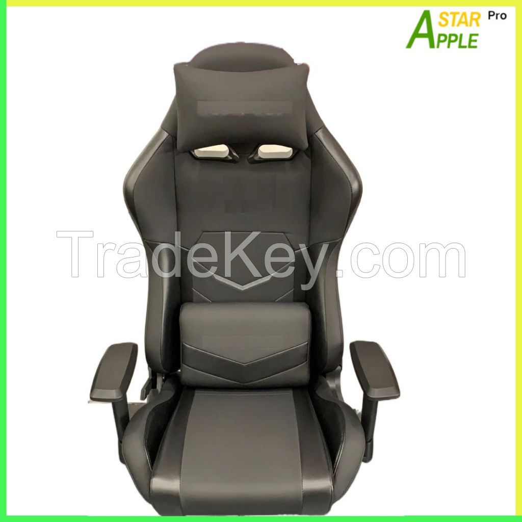 Gaming Chair AS-C2022 Swivel Chair with PU Leather and Adjustable Armrest and Nylon Base