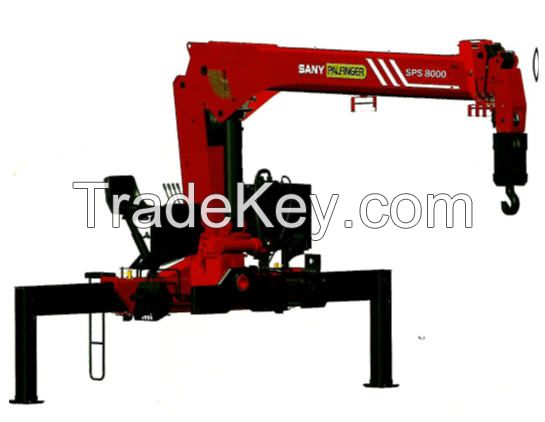 2ton, 3ton 4Ton,5Ton,6.3T,8Ton 10Ton 12 16 Ton Truck-mounted Straight Telescopic Arm Stiff Boom Crane for Truck