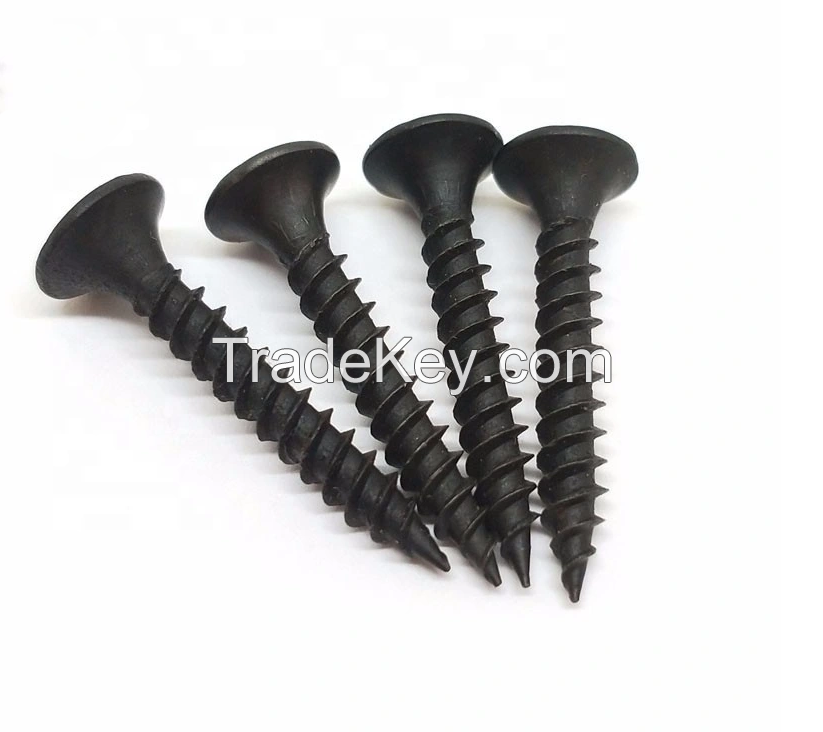 Carbon Steel Hardened Bugle Head Black Phosphating #6 Drywall Screws