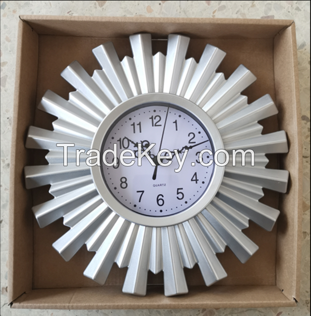 White Color Home Decoration Quartz Wall Clock