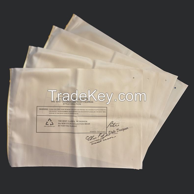 CPE PE zipper packing bag zip bag plastic for Garments