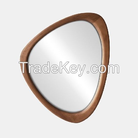 Wooden wall mirror decorative mirror