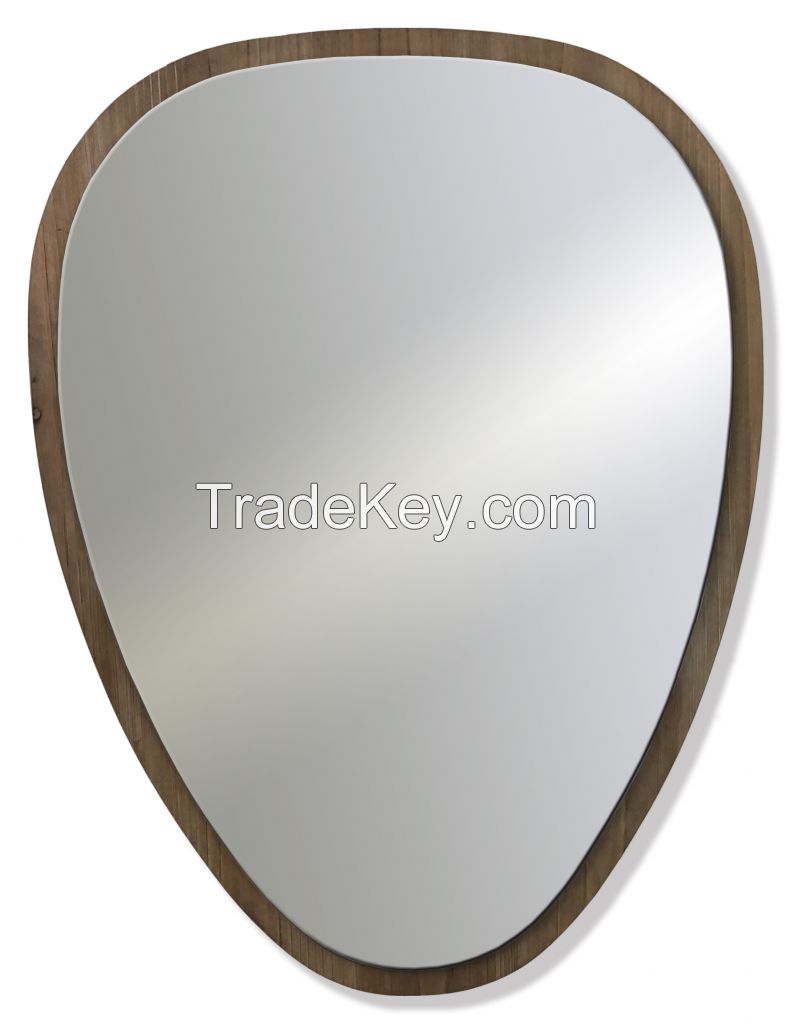 Wooden wall mirror decorative mirror