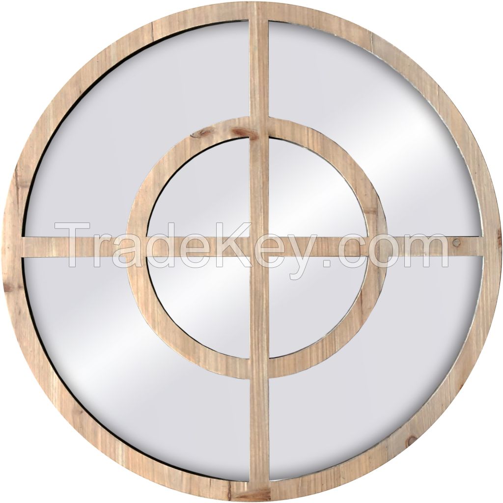 Wooden wall mirror decorative mirror