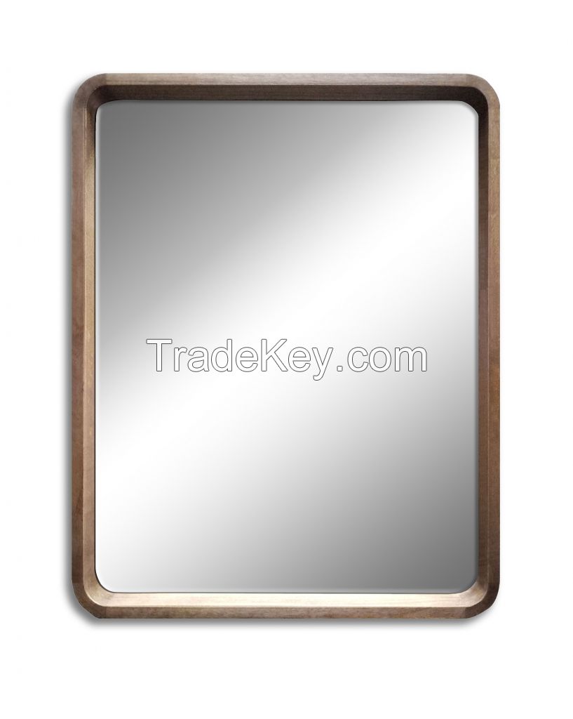 Wooden wall mirror decorative mirror