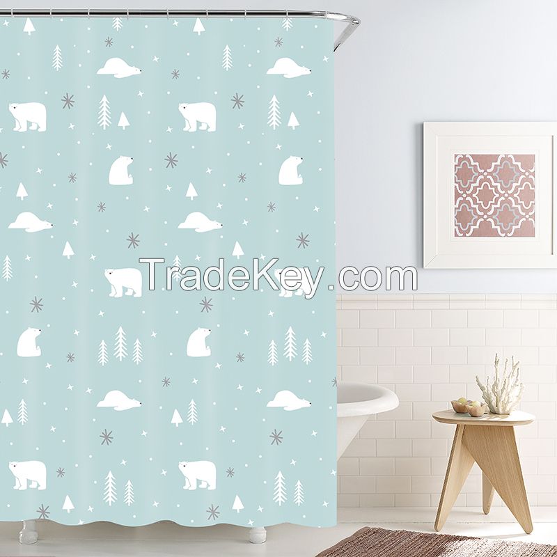 Polyester Printing Shower Curtain