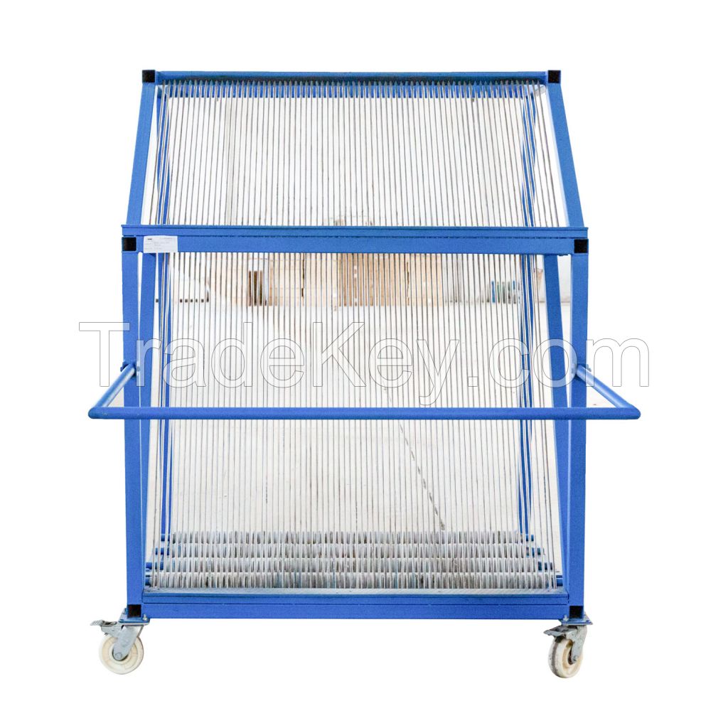 Double-Deck Harp Rack Steel Frame for Glass Transfer