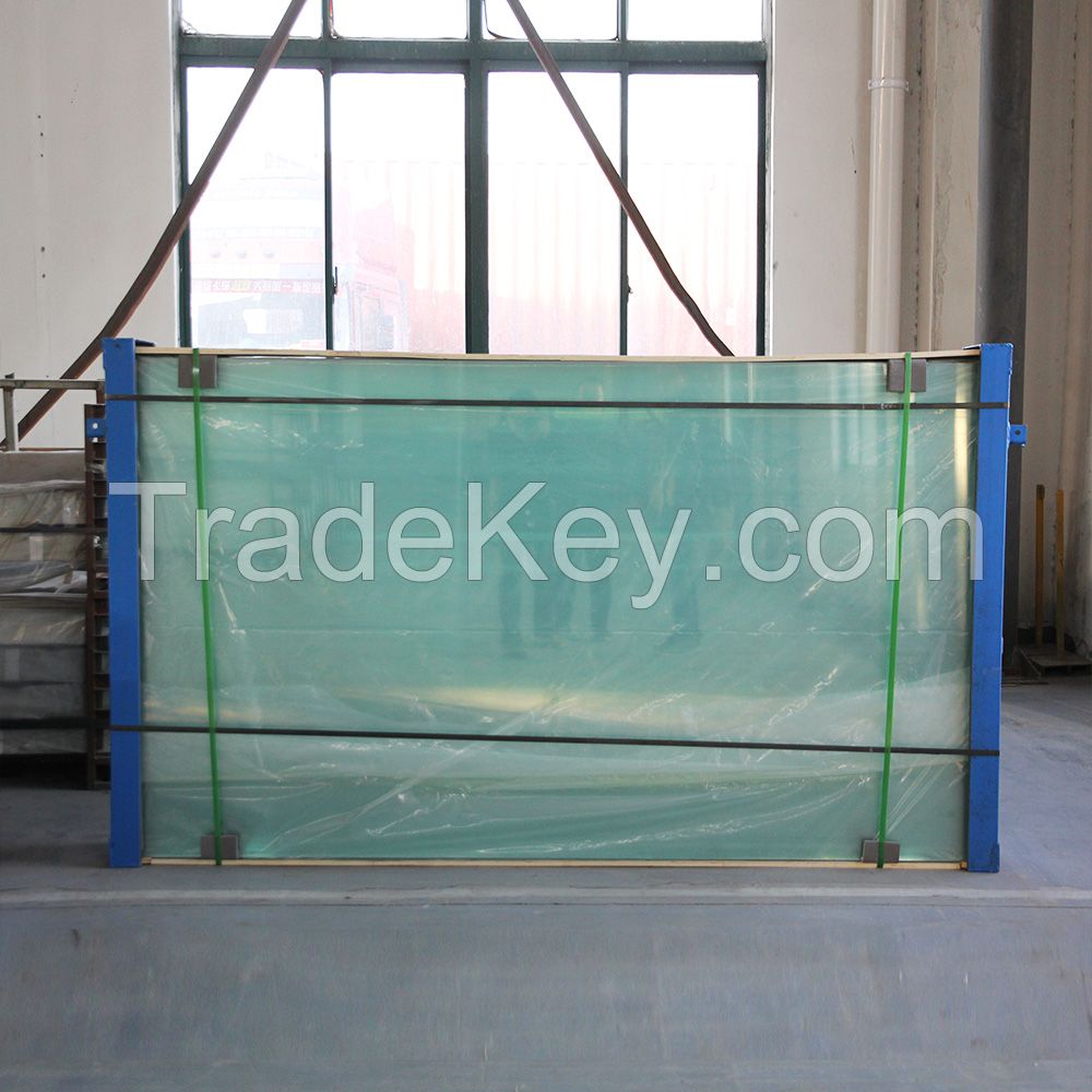 Commercial Stainless Steel Clear Tempered Laminated Safety Glass Staircase Railing