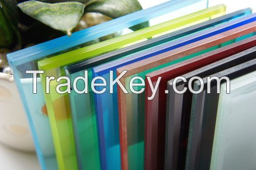 6.38-10.38mm Laminated Safety Glass/Tinted PVB Laminated Glass