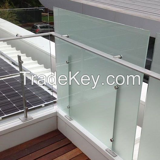 Clear Toughened Tempered Laminated Shower Screen Door/Railing Glass/Fence Pool Fencing/Staircase Partition Price 6-19mm Glass