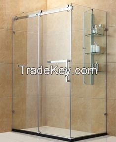 8-19mm Chrome Aluminum Shower Panels/Tempered Glass Panel for Shower Glass