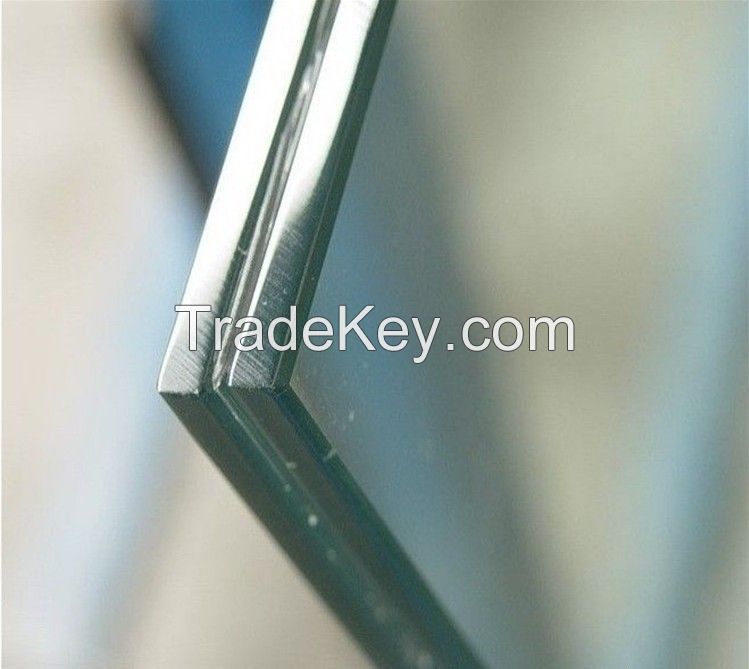 Ultra Clear 6.38-40.28 mm PVB Clear Toughened Tempered Laminated Glass
