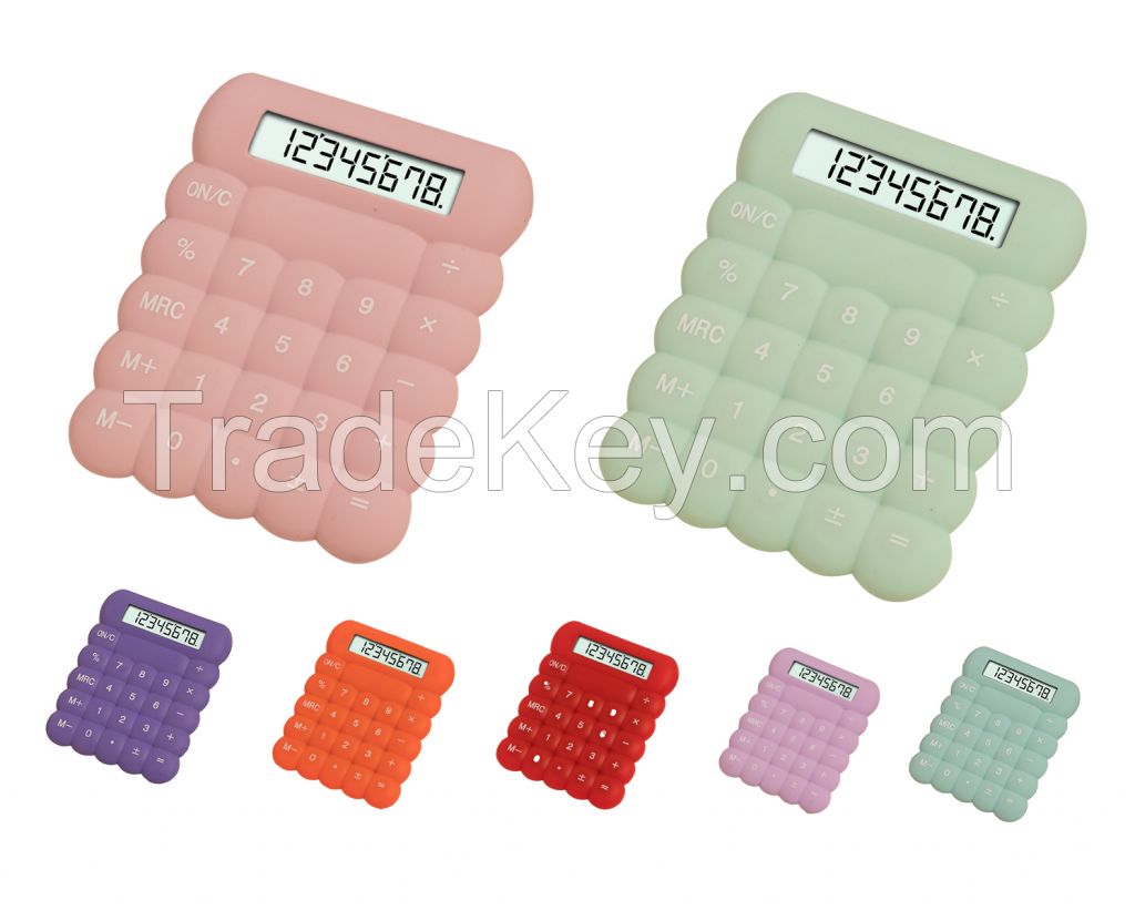 Creative Silicone Calculator Portable Calculator Office Supplies Accounting Calculator Student Calculator