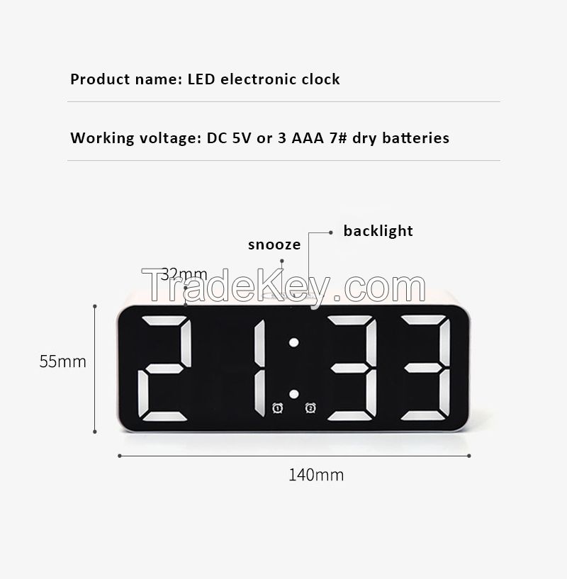 Creative LED electronic clock, a good partner for life and learning