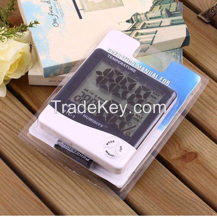 Large-screen temperature and humidity high-definition digital home digital temperature with electronic clock