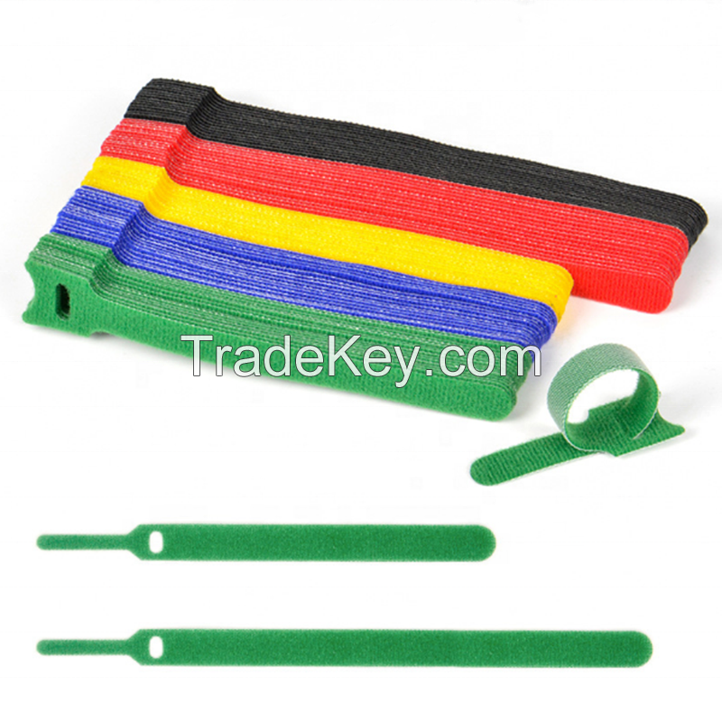 Custom logo fastener strap velcro cable tie