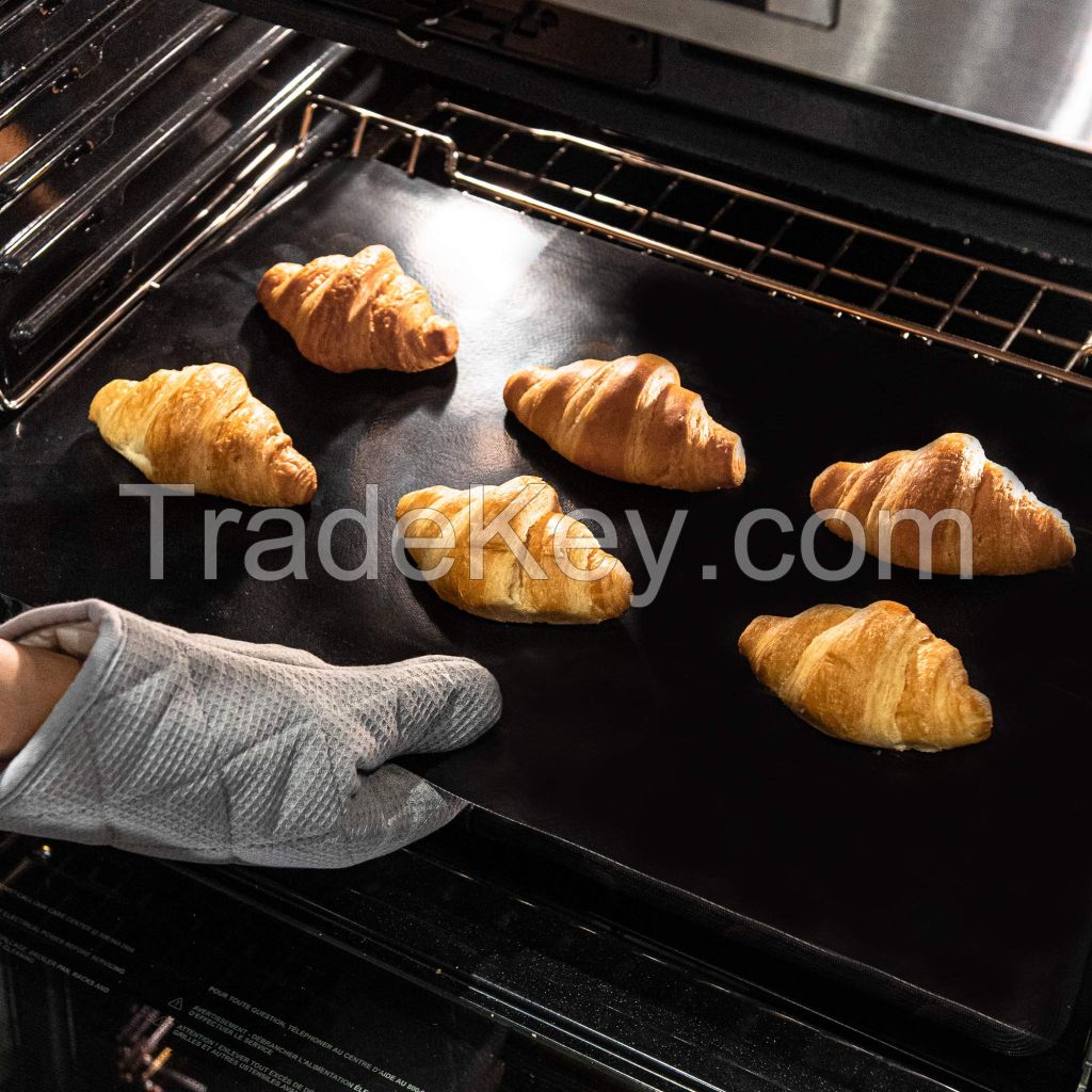 Non-stick Reusable Oven Baking Liner, Heat-Resistant PTFE-coated Baking Sheet Liner