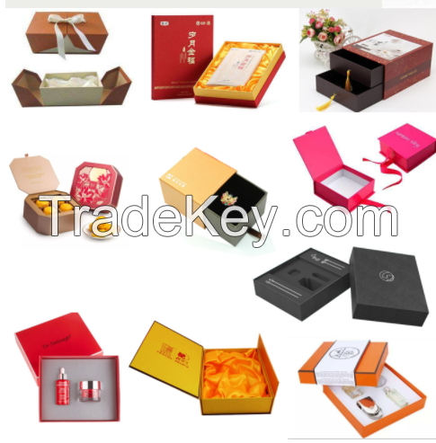 Various packages (Cardboard), printing papaer and product packaging