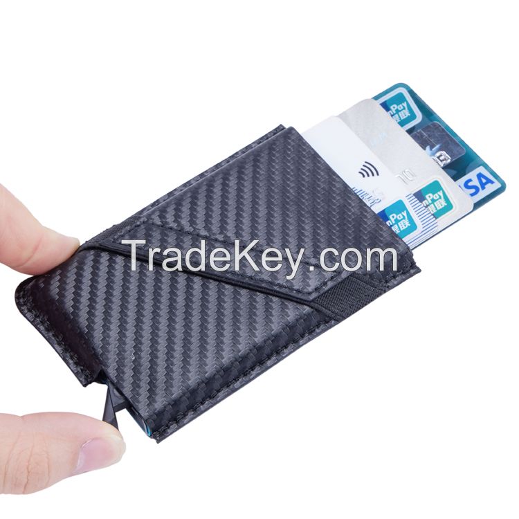 Modern Slim Minimalist RFID Business Credit Card Holder for Men Small Leather Card Case Wallets