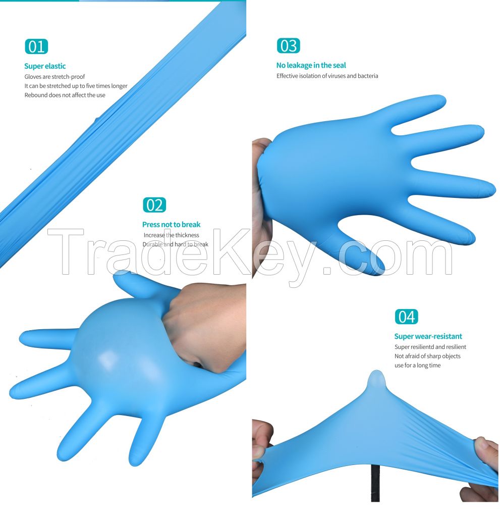 9' nitrile glove