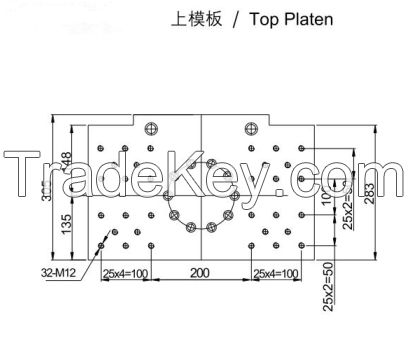 Tie bar less injection molding machine FC450 for Electric Contactor making