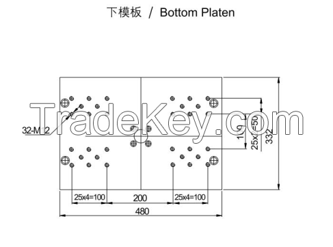 Tie bar less injection molding machine FC450 for Electric Contactor making