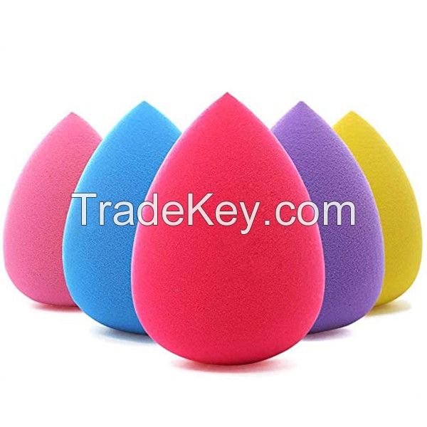 custom logo Soft tear drop egg shape non Latex Free make up Foundation 3D blender beauty cosmetic powder puff face makeup sponge