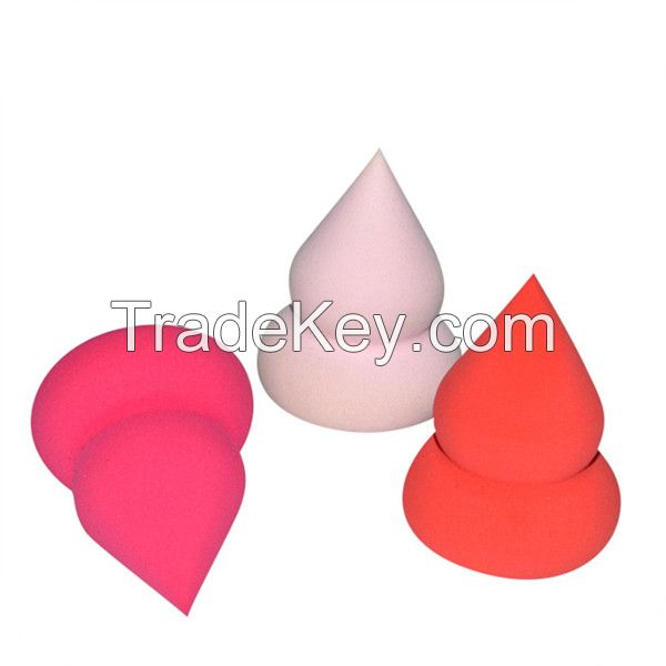 custom logo Soft tear drop egg shape non Latex Free make up Foundation 3D blender beauty cosmetic powder puff face makeup sponge