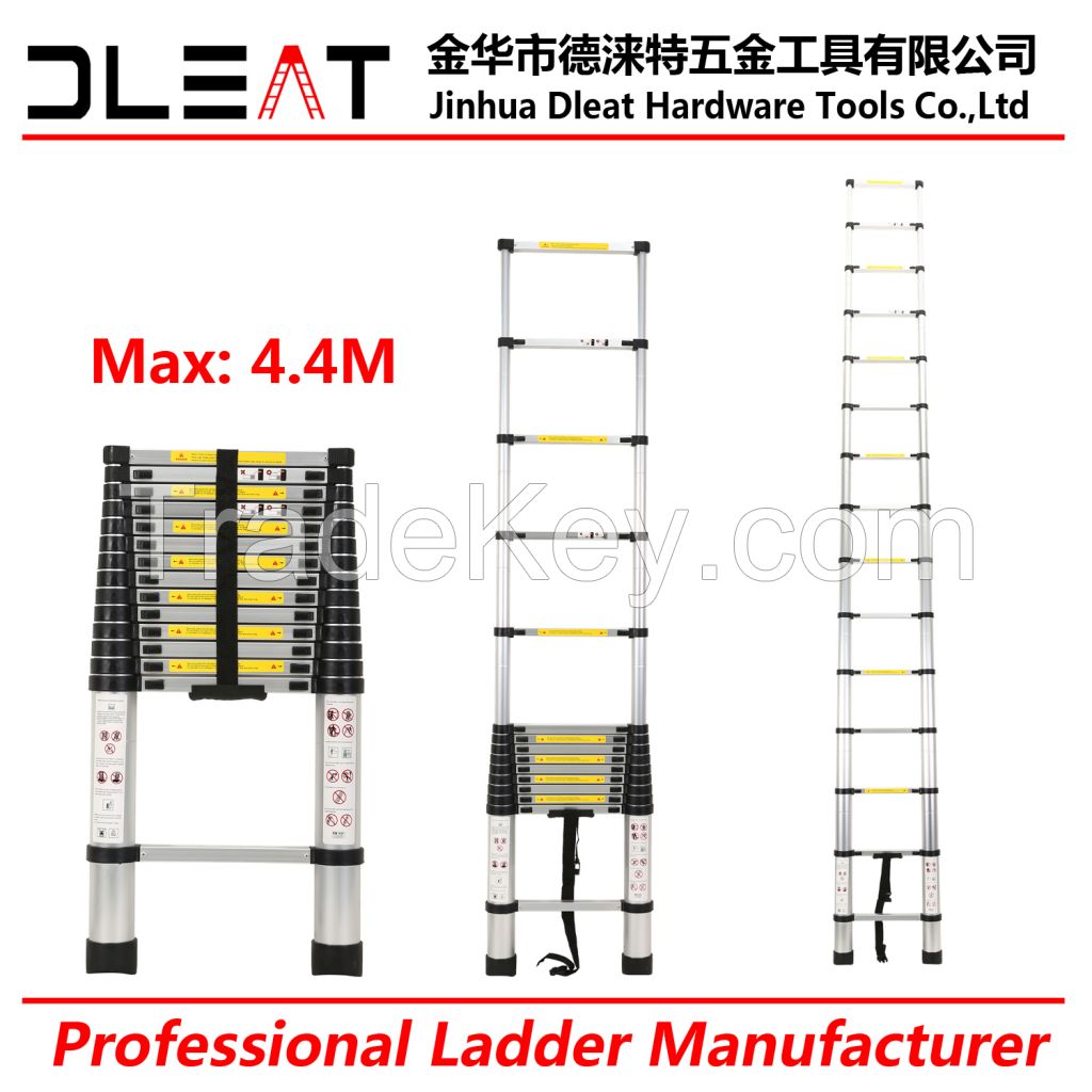 Dleat 4.4m aluminum telescopic ladder