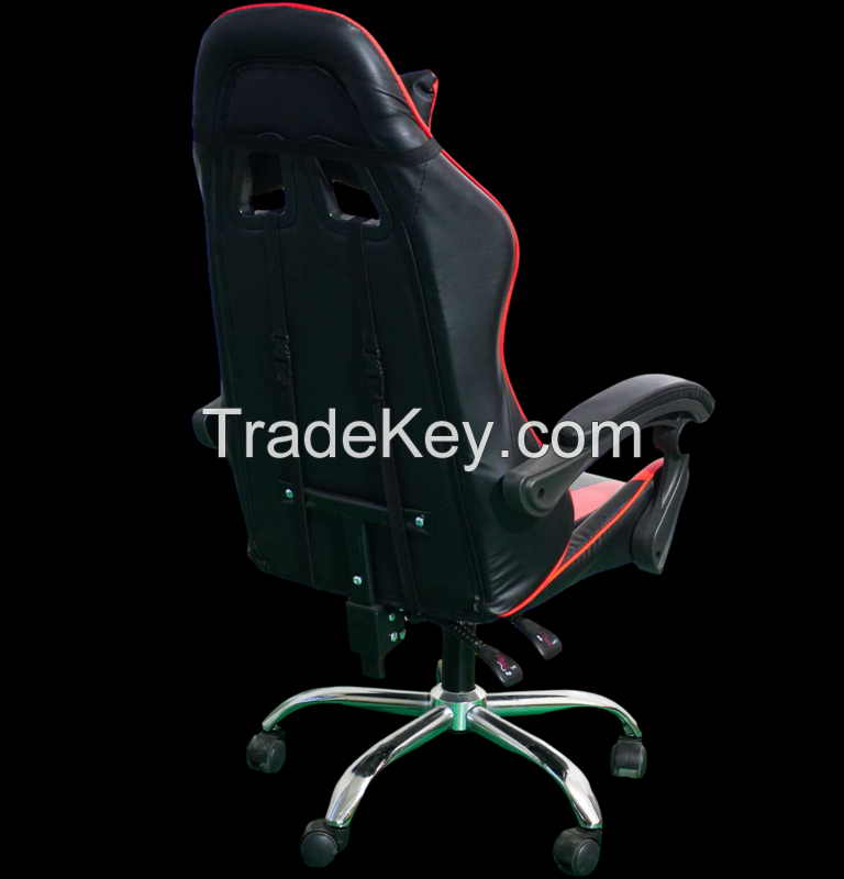 Factory manufacture classic leather adult gaming chair two style one with RGB light another without RGB light