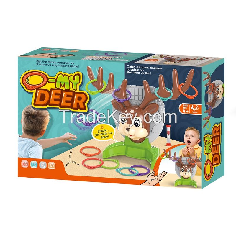 Kids funny deer design shooting game toy kids target game sensory toys target shoot game