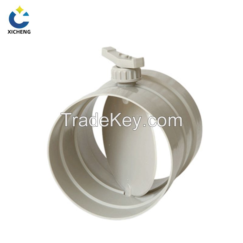 plastic manual air valve /Butterfly Damper Valve manual for control th